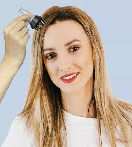 Beauty Salon Use Scalp Applicator Metal Head Scalp Massager 12 Fingers Scalp Massage Oil